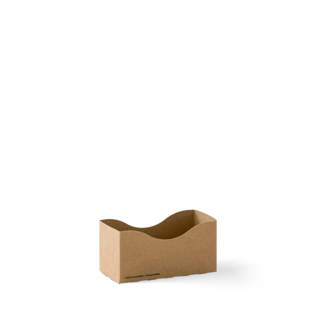 Burger Holder 115x55x57mm Brown - Go Range - Detpak