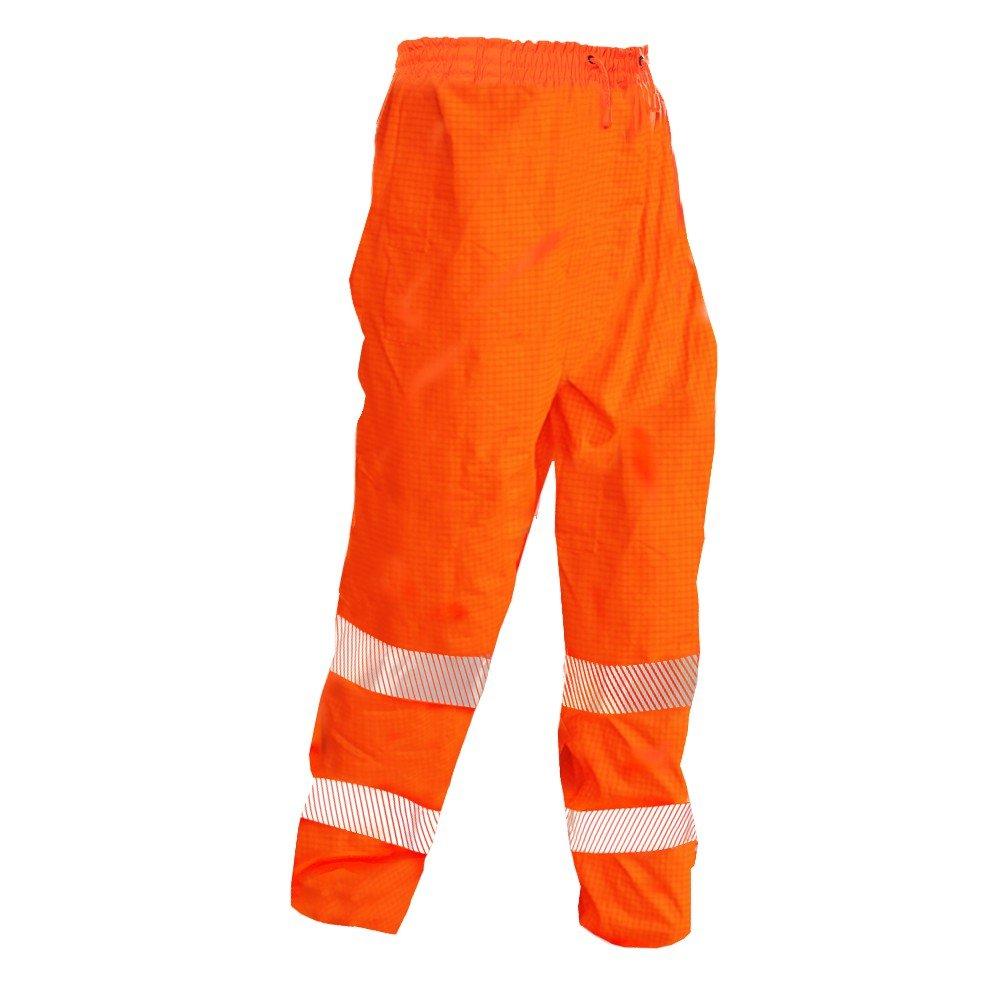 Hi Vis Pu.Trousers,Fr, Orange-Size 6Xl