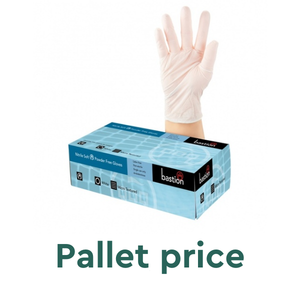 Nitrile Soft White Powderfree Medium - Bastion - Pallet 60 cartons