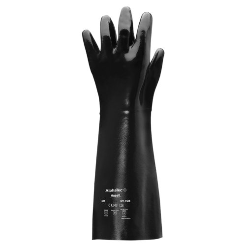 Ansell AlphaTec 09-928 Neoprene Chemical Gloves – Heavy Duty Protection - XL