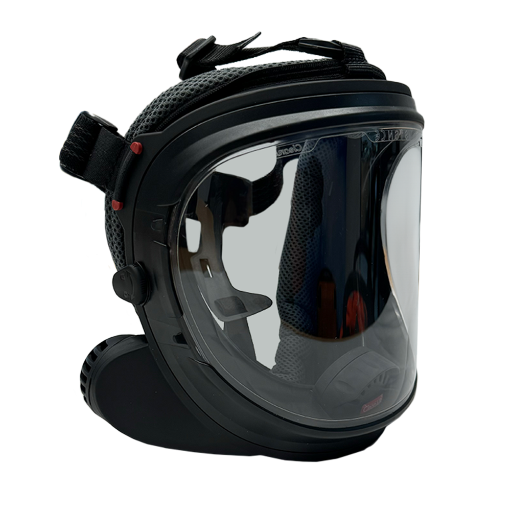 CleanAIR UniMask with 5-Point Head Harness - Grey / Toric Polycarbonate (Impact Resistant)