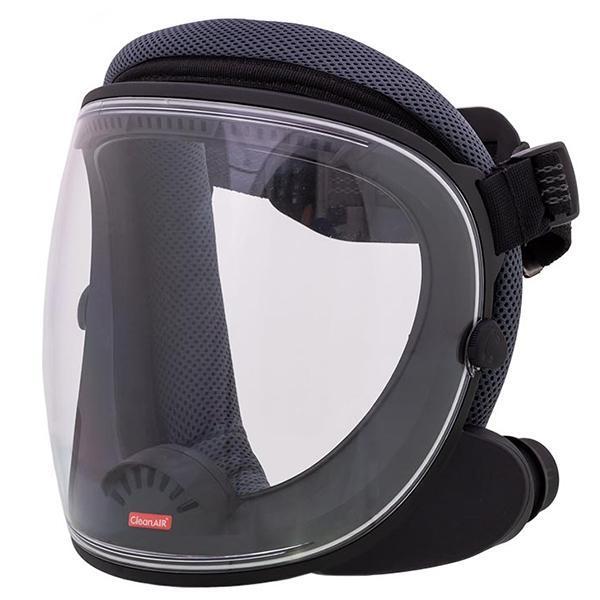 CleanAIR UniMask with Single Head Band - Grey / Toric Polycarbonate (Impact Resistant)
