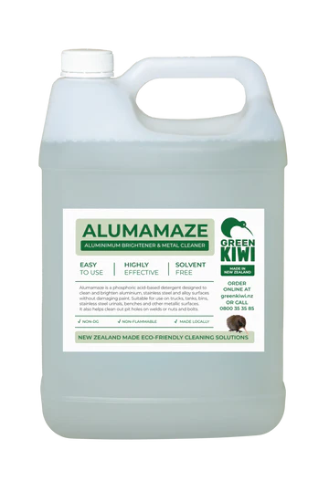 Alumamaze Aluminium & Metal Cleaner Brightener - Safe Acid - 5 Litres 