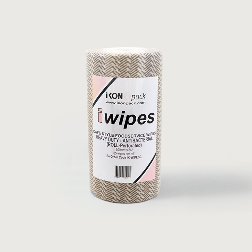 Wipes Heavy Duty Cafe 300mmm X 45M - IKON