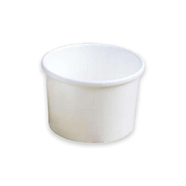 Tub Paper White 8oz Sundae Aqueous Lining - Banquet