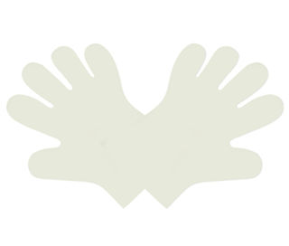 Food Prep Gloves Clear - Medium - Vegware - Carton