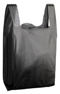 Woven Carry Bag Medium - Black, 255mm x 140mm x 370mm, 30gsm  - Matthews