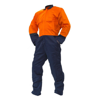 Overall Ls, 200Gsm Cotton Ripstop, Orange/Navy Do-Size 6