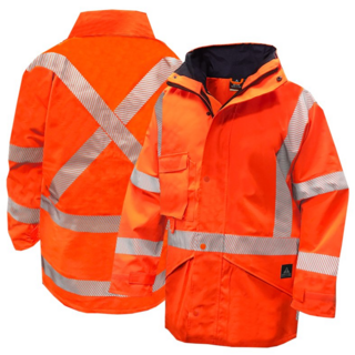 Torrential Rain Jacket, Orange-Size Xl