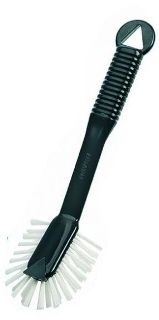 Radial Dish Brush - Black, Front Scraper