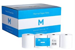 Thermal Paper Roll - White, 80mm x 80mm, 1 Ply, FSC® Mix *Cash Register 